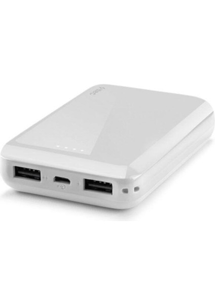 Byars-Recharger S 10.000 Mah Taşınabilir Şarj Aleti / Powerbank Beyaz Modern Tasarım 826334 Byarsbilişim