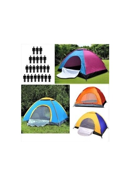 Otomatik Kurulumlu Kamp Çadırı 3 Kişilik (200X150X110)