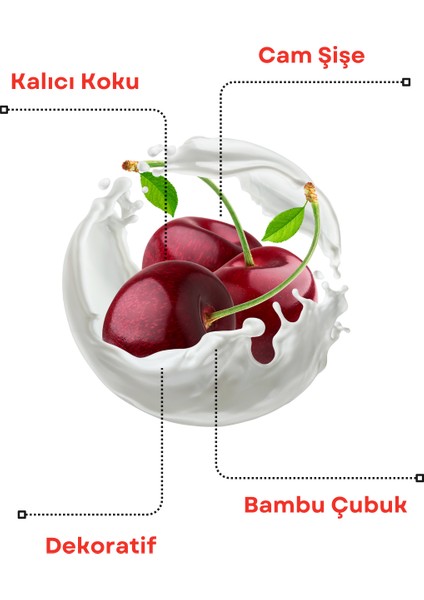 Kiraz Bambu Çubuklu Oda Kokusu 100 ml