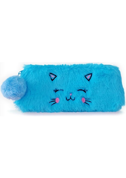 Kalem Eşyalarını Saklamak Için Karikatür Peluş Yavru Kedi Kalem Çantasının Kore Versiyonu, Sevimli ve Yumuşak Öğrenci Kalem Kutusu (Yurt Dışından)