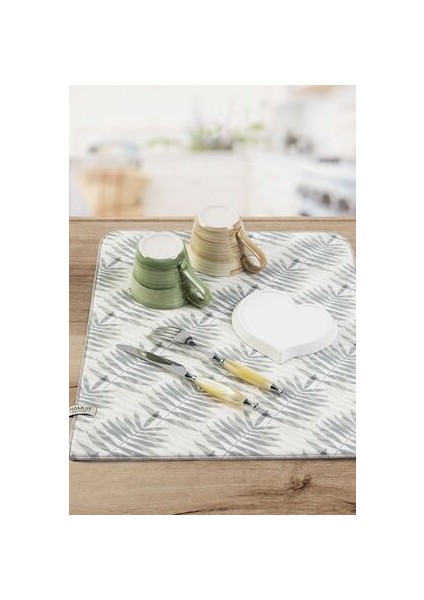 Bulaşık Kurutma Matı 42X50 cm Pedi Kurulama Bezi Örtüsü MF-075