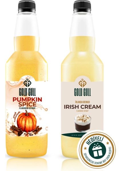 Pumpkin Spices & Irish Cream Aromalı Kahve & Meyve Şurubu 2 x 700 ml