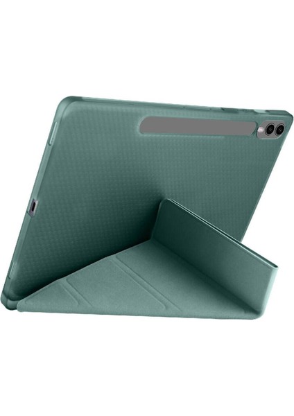 Samsung Galaxy Tab S10 + 12,4 Uymlu Standlı Kalem Bölmeli Akıllı Kılıf