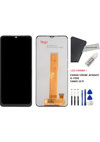 Samsung Galaxy M12 - SM-M127 LCD Ekran Dokunmatik Orijinal Kalite + B-7000 + Tamir Seti