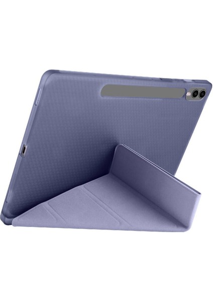 Samsung Galaxy Tab S10 + 12,4 Uymlu Standlı Kalem Bölmeli Akıllı Kılıf