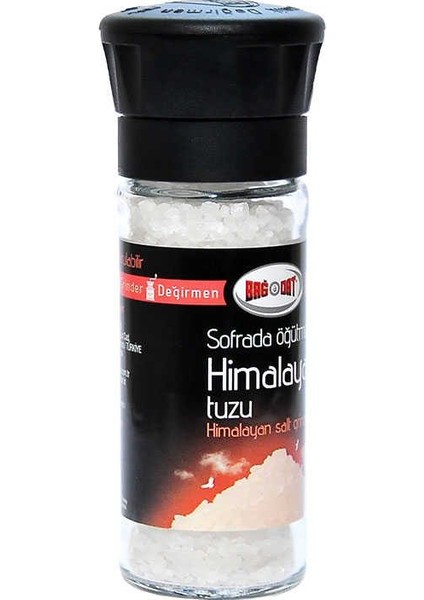 Cam Değirmenli Yemeklik Himalaya Granül Çakıl Doğal Kaya Tuzu 110 gr Alithestereo