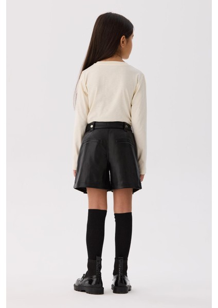 Bg Store Kız Çocuk Siyah Şort fırsatları