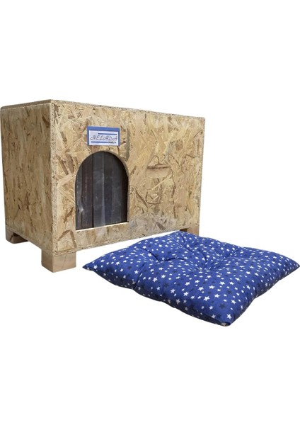 Melada Kedi Evi Dış Ortam Uygun Ahşap Kedi Evi Osb Minderli 61 x 41 x 36 cm modelleri