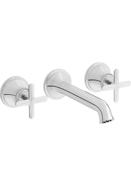 Origin Classic Ank. Lav. Bat.S.Üstü 3D Krom A42890 Ankastre Lavabo Bataryası Sıva Üstü