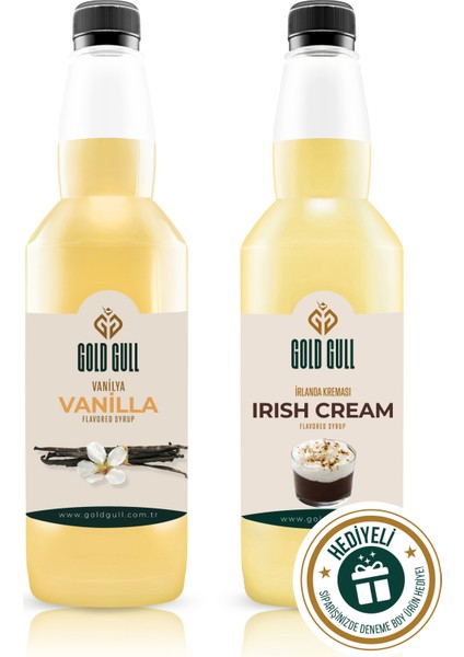 Irish Cream & Vanilya aromalı Kahve & Meyve Şurubu 2 x 700 ml