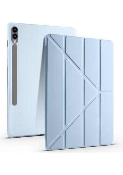 Samsung Galaxy Tab S10 + 12,4 Uymlu Standlı Kalem Bölmeli Akıllı Kılıf