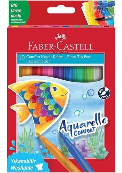 Faber Castell Comfort Keçeli Kalem 10 Renk