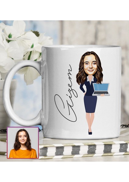 Kişiye Özel Karikatür Tasarım Kupa Bardak 95782