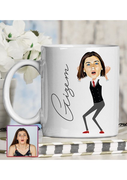 Kişiye Özel Karikatür Tasarım Kupa Bardak 95767