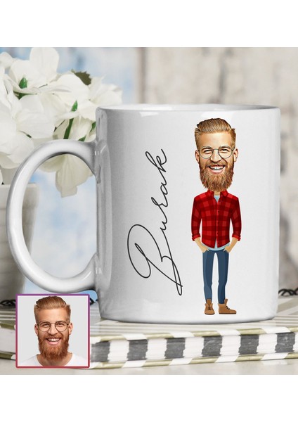 Kişiye Özel Karikatür Tasarım Kupa Bardak 95694