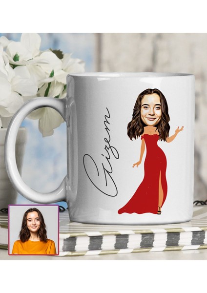 Kişiye Özel Karikatür Tasarım Kupa Bardak 95627