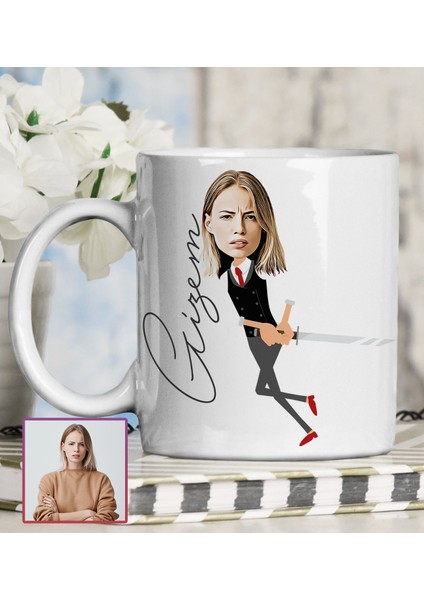 Kişiye Özel Karikatür Tasarım Kupa Bardak 95766