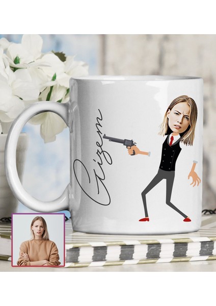 Kişiye Özel Karikatür Tasarım Kupa Bardak 95771