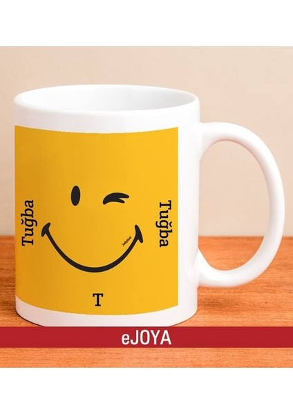 Kişiye Özel Smiley Şans Kupa Bardak 80100