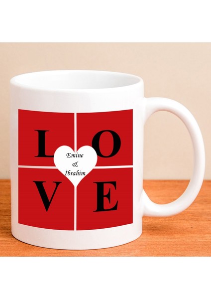 Kişiye Özel Love Kupa Bardak 80188