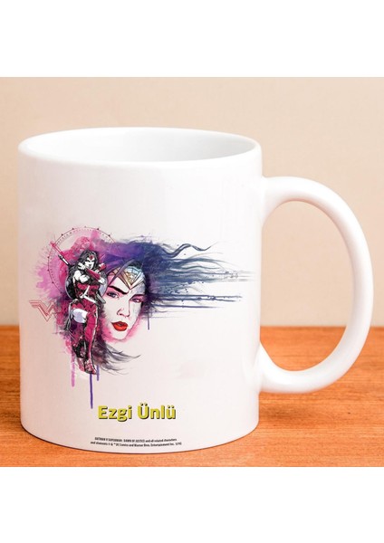 Kişiye Özel Wonder Woman Figürlü Kupa Bardak 80211