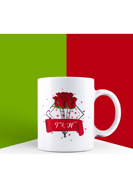 Kişiye Özel Kırmızı Güller Kupa Bardak 85748