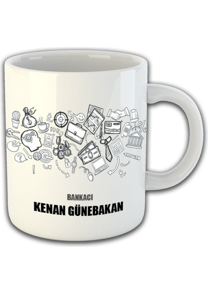 Kişiye Özel Bankacı Temalı Kupa Bardak 81460