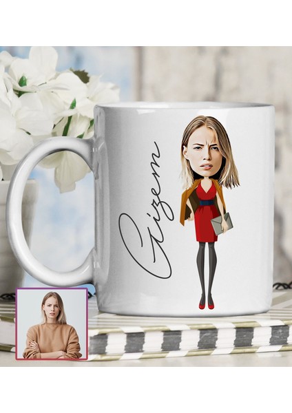 Kişiye Özel Karikatür Tasarım Kupa Bardak 95744