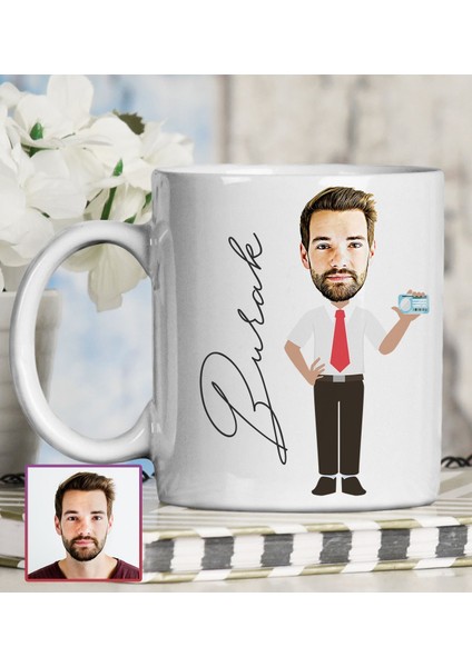 Kişiye Özel Karikatür Tasarım Kupa Bardak 95786