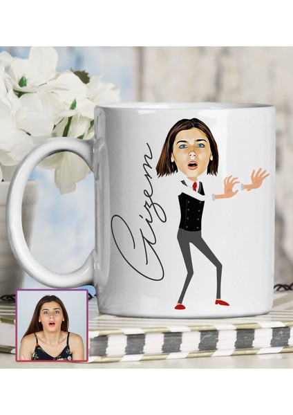 Kişiye Özel Karikatür Tasarım Kupa Bardak 95761