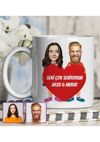 Kişiye Özel Karikatür Tasarım Kupa Bardak 95638