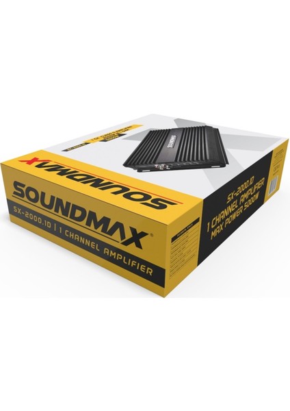 Soundmaks Mono Amfi Yüksek Kalite Ve Performans Sx-2000.1D 2000Watt Mono Anfi