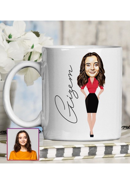 Kişiye Özel Karikatür Tasarım Kupa Bardak 95780