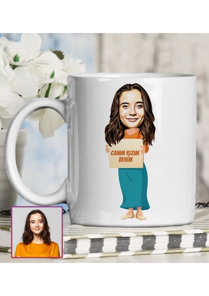 Kişiye Özel Karikatür Tasarım Kupa Bardak 95690