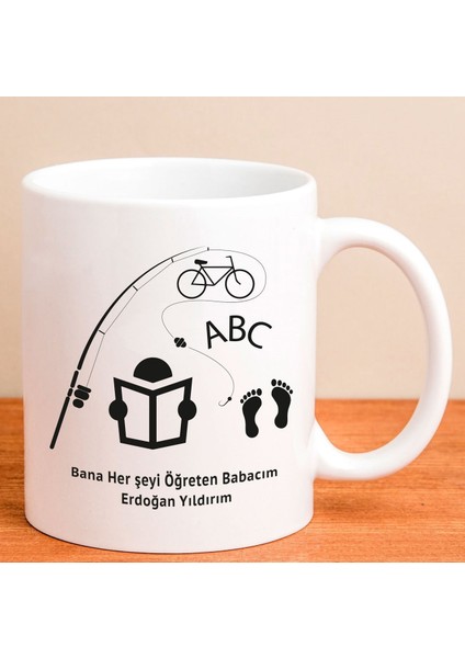 Kişiye Özel Her Şeyi Öğreten Baba Kupa Bardak 80206