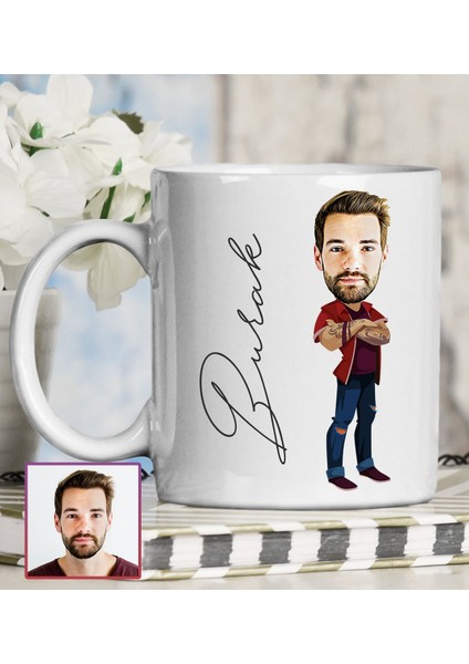 Kişiye Özel Karikatür Tasarım Kupa Bardak 95657