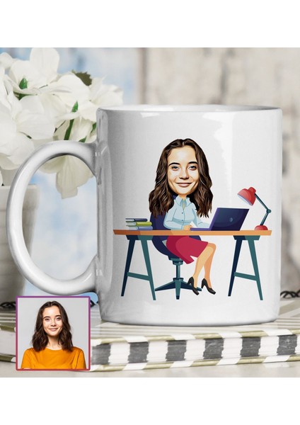 Kişiye Özel Karikatür Tasarım Kupa Bardak 95756