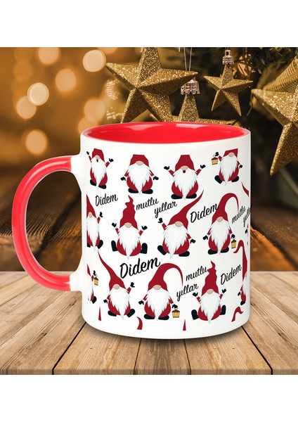 Kişiye Özel Mutlu Yıllar Temalı Kupa Bardak 81022