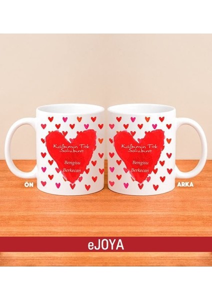 Kişiye Özel Kalpli Kupa Bardak 80108