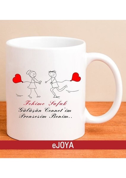 Kişiye Özel Kavuşan Çiftler Kupa Bardak 80045