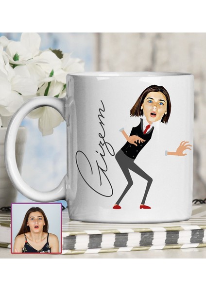 Kişiye Özel Karikatür Tasarım Kupa Bardak 95762