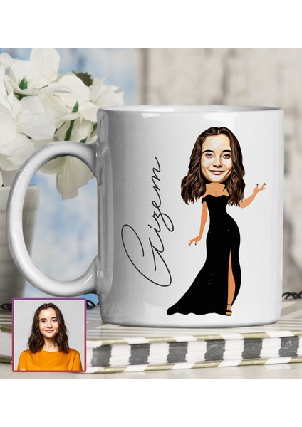 Kişiye Özel Karikatür Tasarım Kupa Bardak 95626