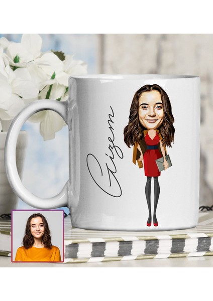 Kişiye Özel Karikatür Tasarım Kupa Bardak 95715