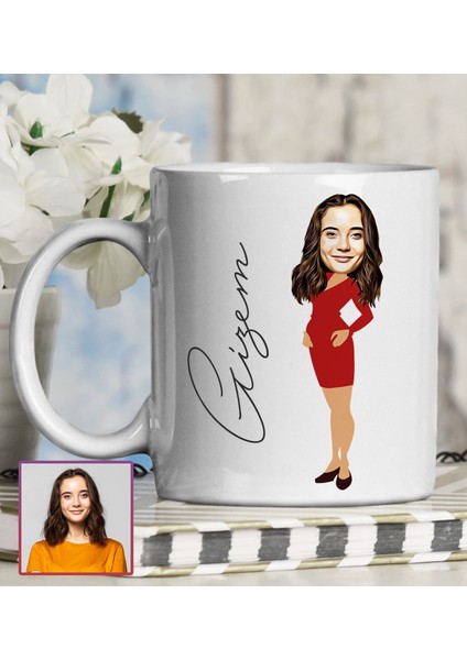 Kişiye Özel Karikatür Tasarım Kupa Bardak 95582