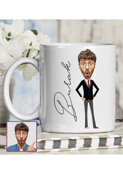 Kişiye Özel Karikatür Tasarım Kupa Bardak 95788