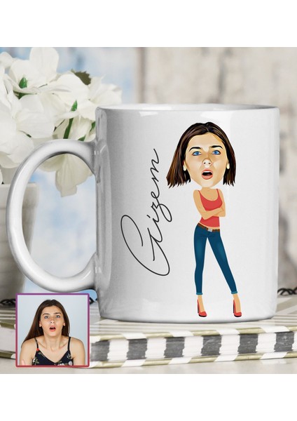 Kişiye Özel Karikatür Tasarım Kupa Bardak 95720