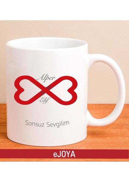 Kişiye Özel Sonsuz Aşk Kupa Bardak 80125