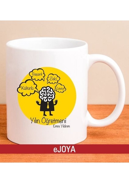 Kişiye Özel Yılın Öğretmeni Kupa Bardak 80026