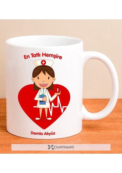 Kişiye Özel En Tatlı Hemşire Kupa Bardak 79911
