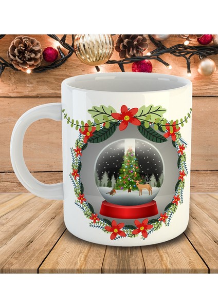 Mutlu Yeni Yıllar Temalı Kupa Bardak 80984